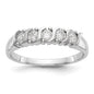 Exclusive 14K White Gold 5-Stone Round Diamond Band - 1/2 Carat Luxury-1