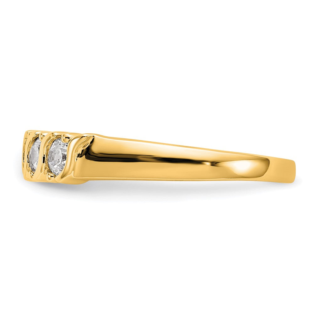 Buy Stylish 14K Yellow Gold 5-Stone Diamond Band for 2.9mm Round Stones