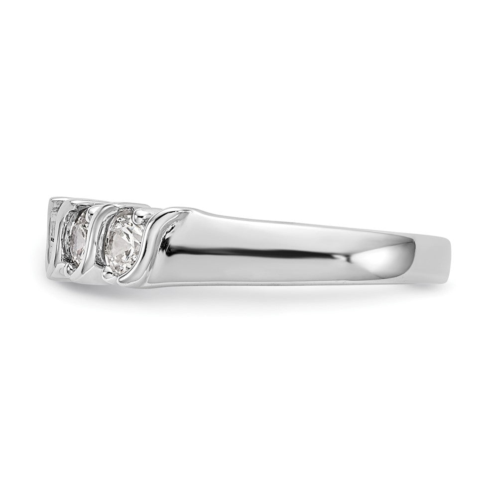 Buy Stylish 14K White Gold 5-Stone Diamond Band - 3/4 Carat Value