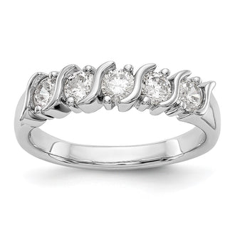 Buy Exclusive 14K White Gold 5-Stone Diamond Band Setting - Stylish Value!