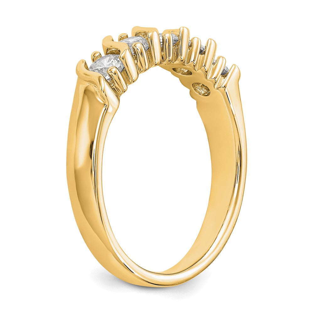 Buy 14K Yellow Gold 5-Stone Diamond Band Mounting - Stylish, .85mm Prong Set