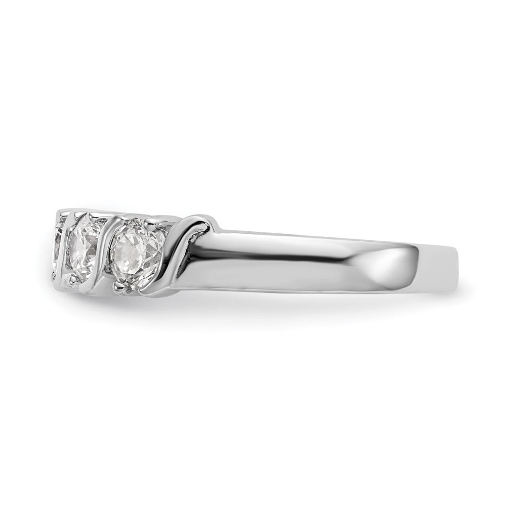 Buy 14K White Gold 5-Stone Round Diamond Band - 1 Carat Luxury Elegance