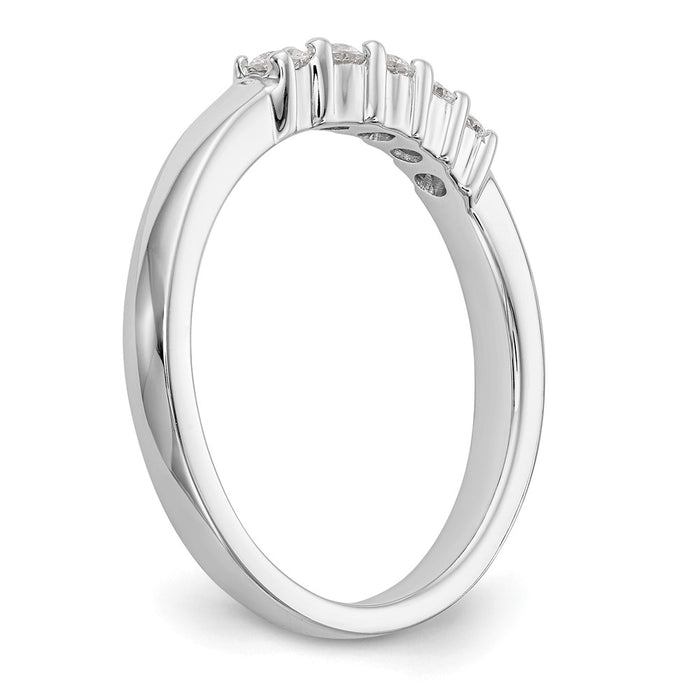 Buy Exclusive 14K White Gold 5-Stone Diamond Band - 1/3 Carat Luxury Value-6
