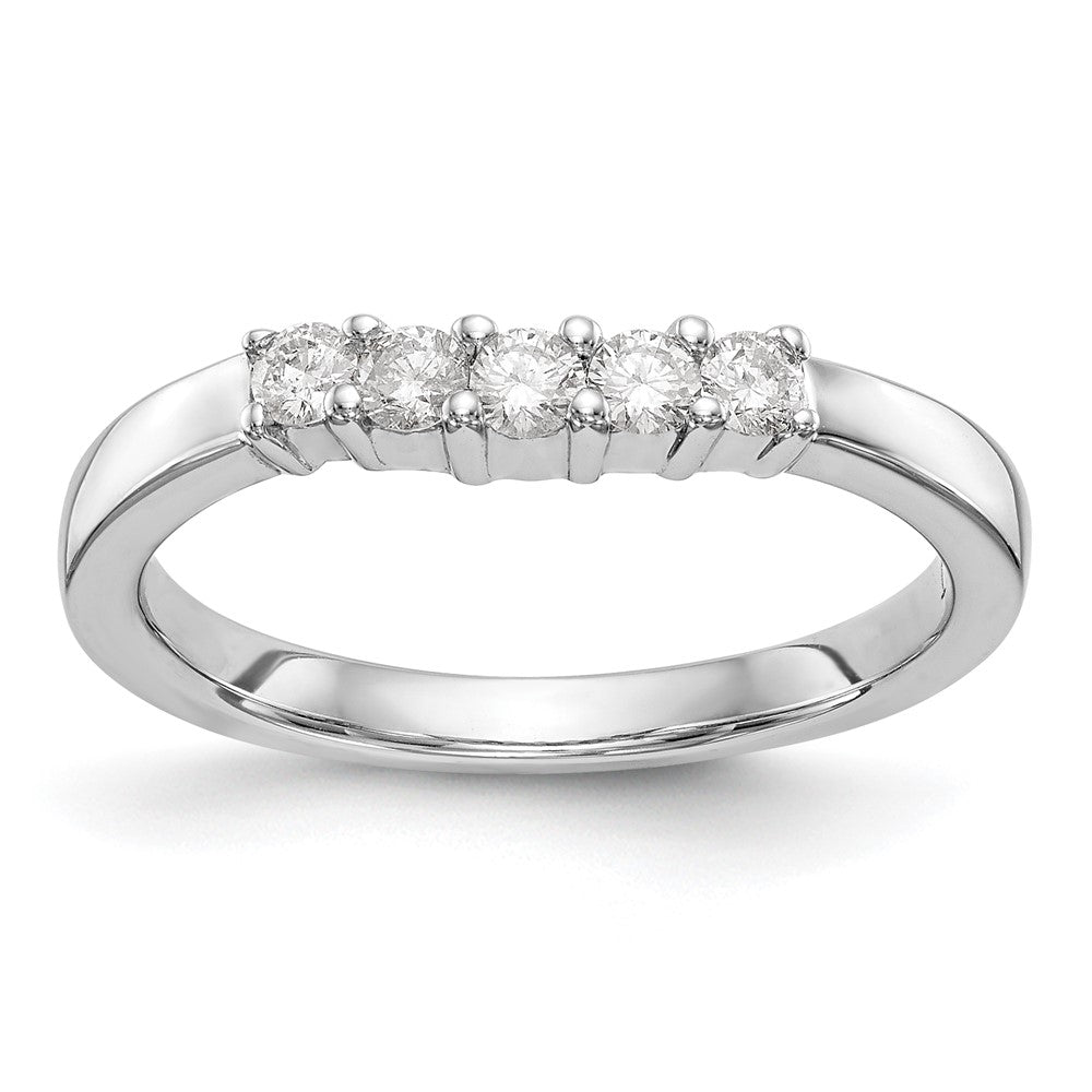 Buy Exclusive 14K White Gold 5-Stone Diamond Band - 1/3 Carat Luxury Value