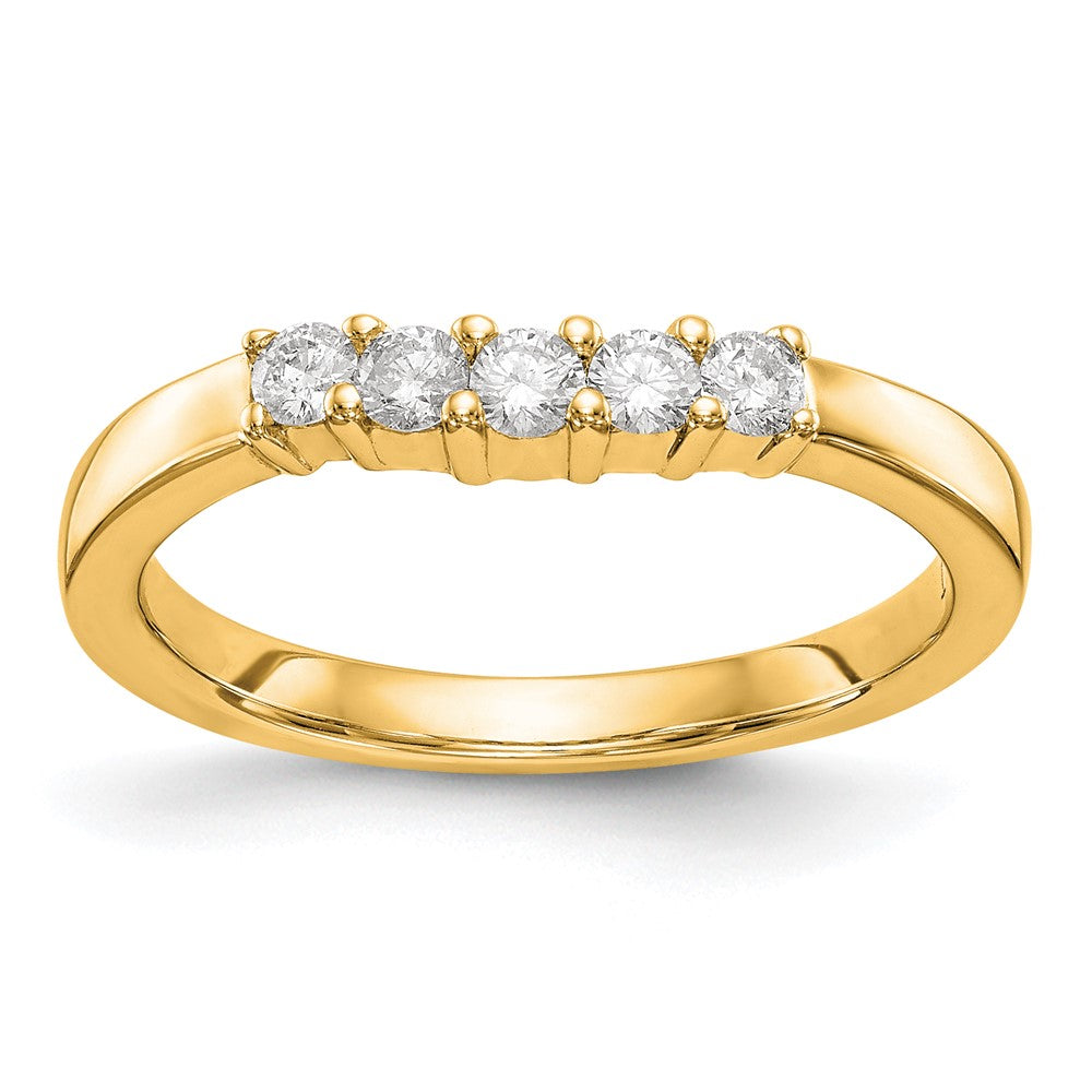 Buy Exclusive 14K Yellow Gold 5-Stone Diamond Band Setting - Stylish & Affordable