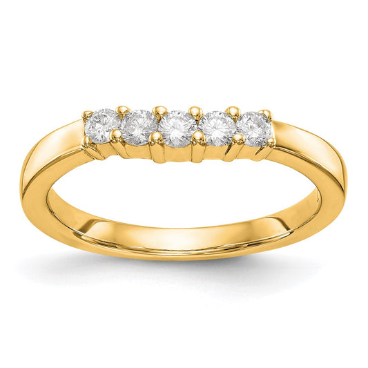 Buy Exclusive 14K Yellow Gold 5-Stone Diamond Band Setting - Stylish & Affordable