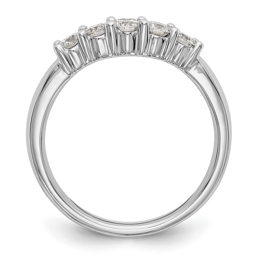 Buy 14K White Gold 5-Stone Diamond Band with 1/2 Carat Diamonds - Stylish Value