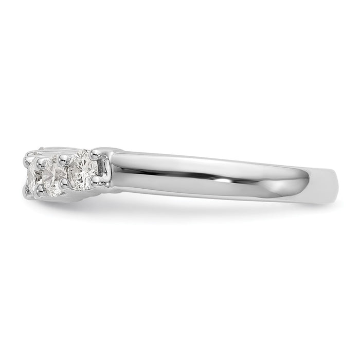 Buy 14K White Gold 5-Stone Diamond Band with 1/2 Carat Diamonds - Stylish Value-3