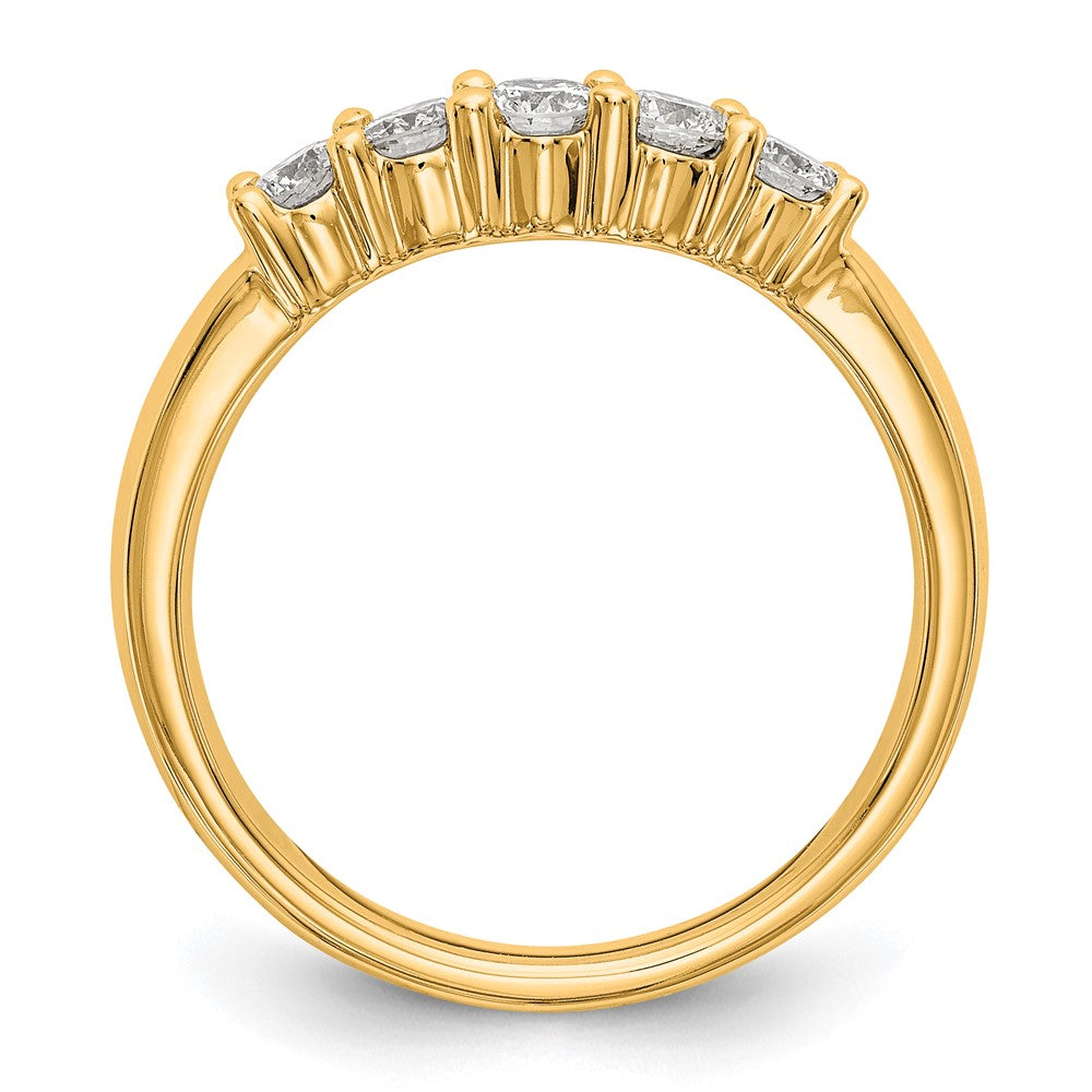 Buy Exclusive 14K Yellow Gold 5-Stone Diamond Band Setting - Stylish & Affordable!