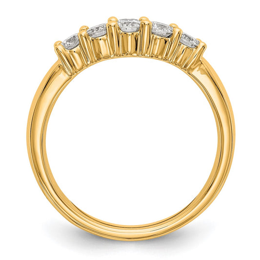 Buy Exclusive 14K Yellow Gold 5-Stone Diamond Band Setting - Stylish & Affordable!