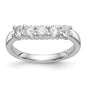 Buy 14K White Gold 5-Stone Diamond Band Setting for 3-3.5mm Stones - Luxury!-1