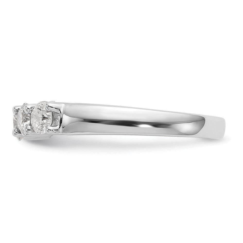 Buy Stylish 14K White Gold 5-Stone Round Diamond Band, 7/8 Carat Value