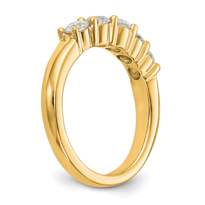 Buy Stylish 14K Yellow Gold 5-Stone Diamond Band Setting - Affordable Luxury-6
