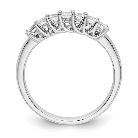 Buy Stylish 14K White Gold 7-Stone Diamond Band - 1/2 Carat Total Weight