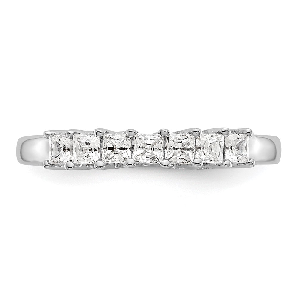 Buy Stylish 14K White Gold 7-Stone Diamond Band - 1/2 Carat Total Weight
