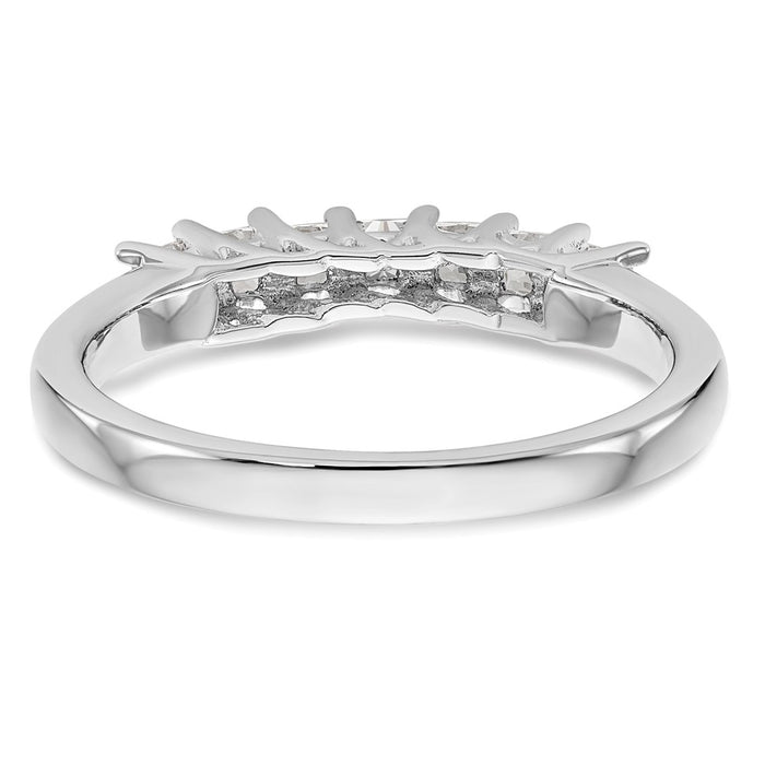 Buy Stylish 14K White Gold 7-Stone Diamond Band - 1/2 Carat Total Weight-5