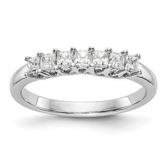 Buy Stylish 14K White Gold 7-Stone Diamond Band - 1/2 Carat Total Weight