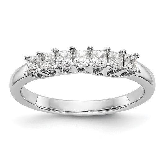 Buy Stylish 14K White Gold 7-Stone Diamond Band - 1/2 Carat Total Weight