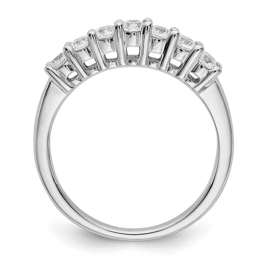 Buy Stylish 14K White Gold 7-Stone Diamond Band - 1/2 Carat Total Weight