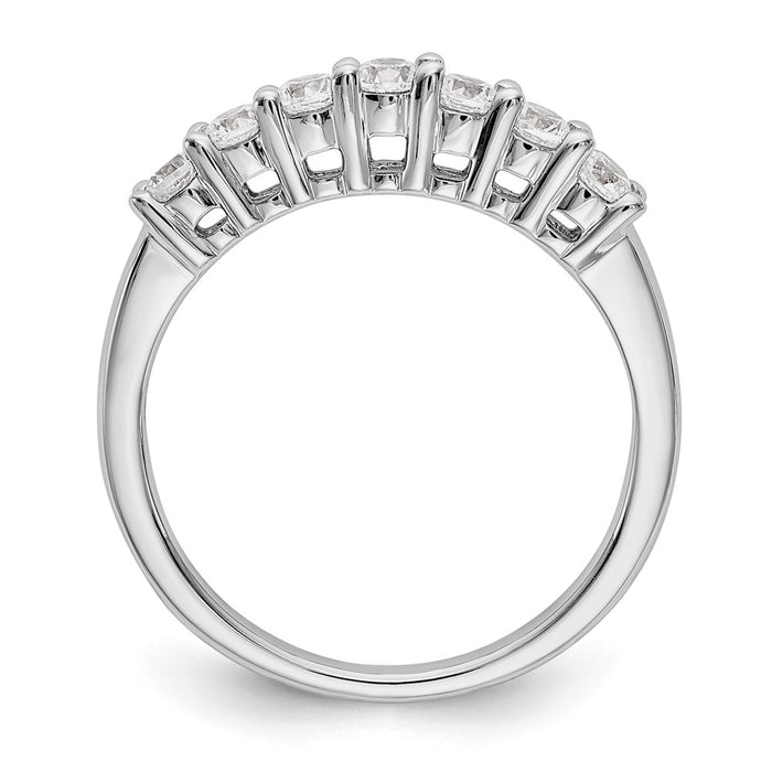 Buy Stylish 14K White Gold 7-Stone Diamond Band - 1/2 Carat Total Weight-2