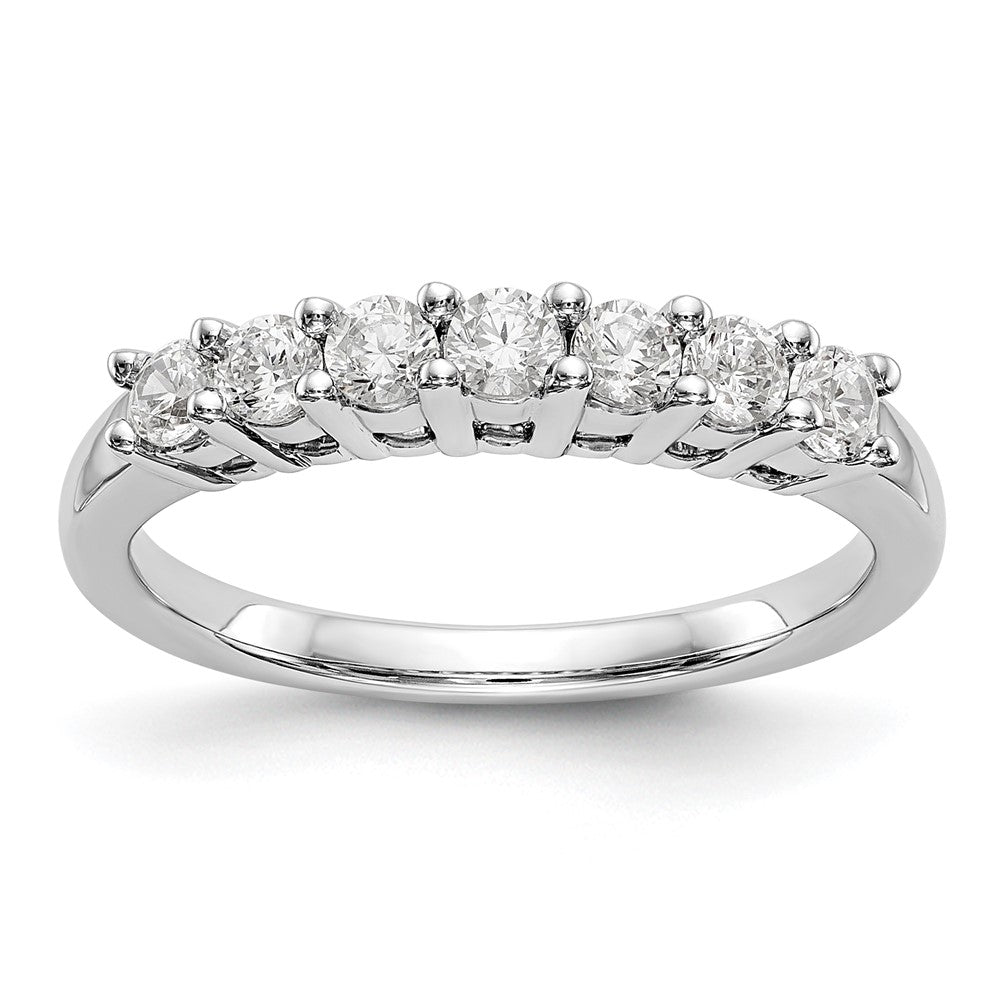 Buy Stylish 14K White Gold 7-Stone Diamond Band - 1/2 Carat Total Weight