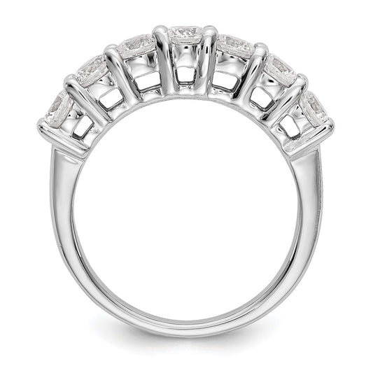 Exclusive 14K White Gold 7-Stone Diamond Band - 3/4 Carat, Stylish Value