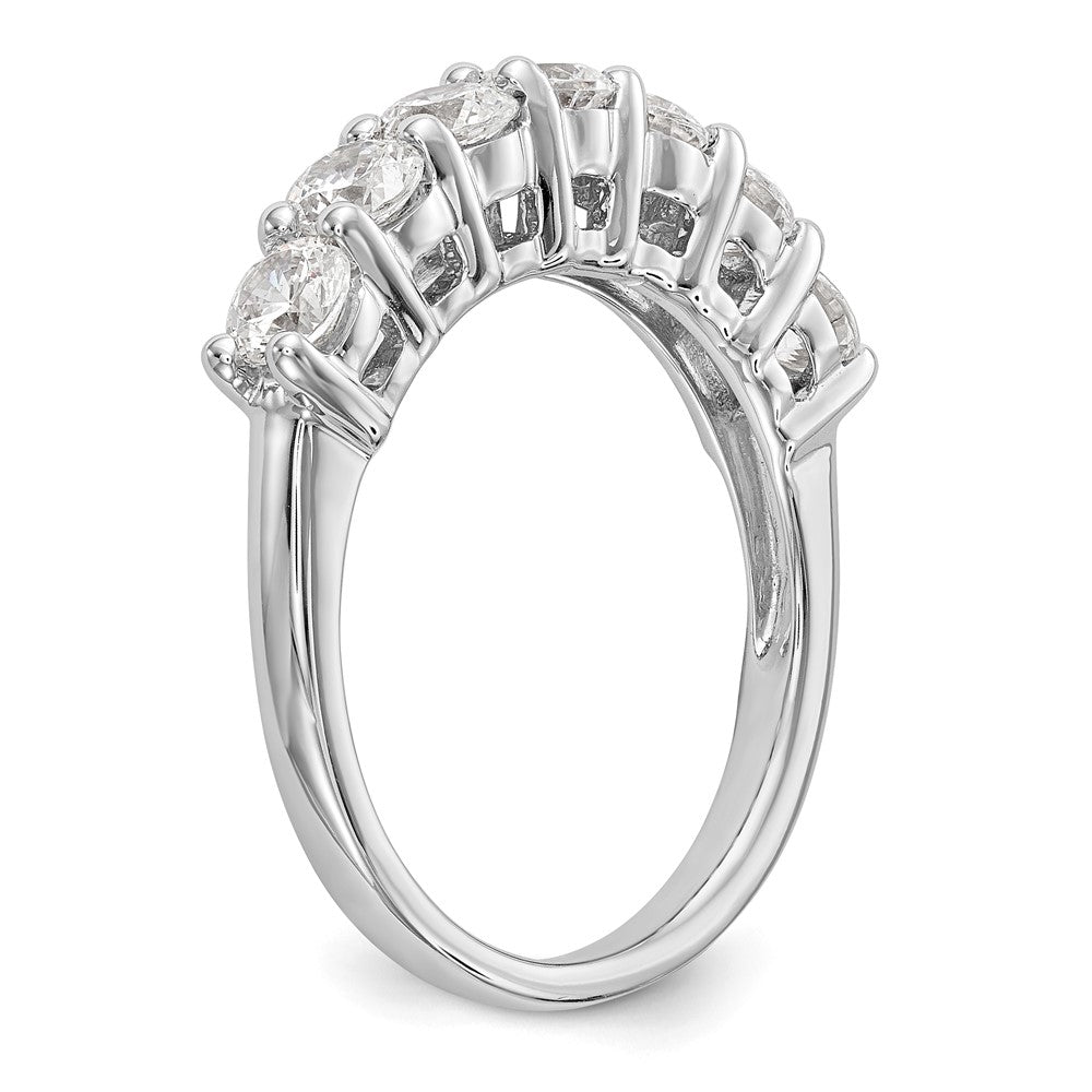 Exclusive 14K White Gold 7-Stone Diamond Band Setting | Affordable Luxury