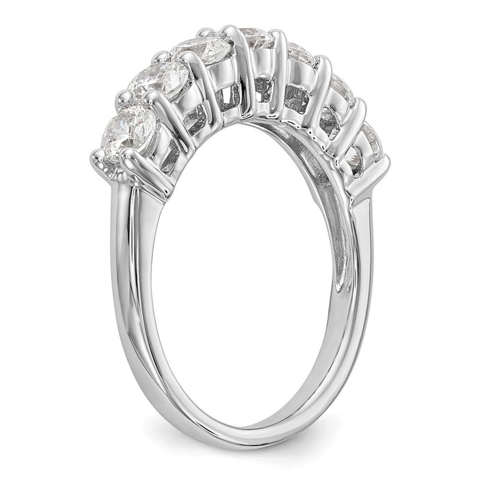 Exclusive 14K White Gold 7-Stone Diamond Band Setting | Affordable Luxury-7