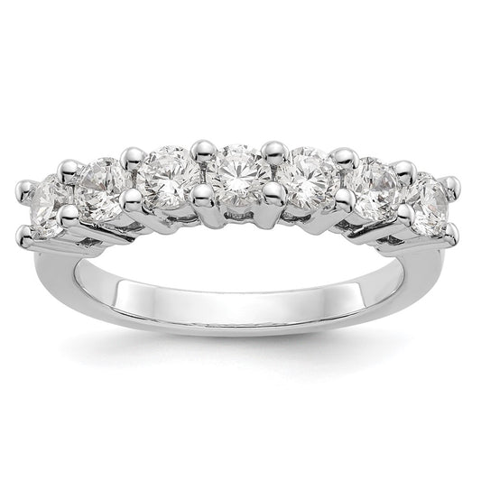 Exclusive 14K White Gold 7-Stone Diamond Band - 3/4 Carat, Stylish Value
