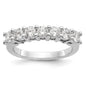 Exclusive 14K White Gold 7-Stone Diamond Band Setting | Affordable Luxury-2