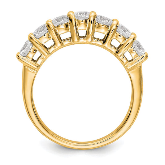 Buy Exclusive 14K Yellow Gold 7-Stone Diamond Band Setting - Stylish Value!
