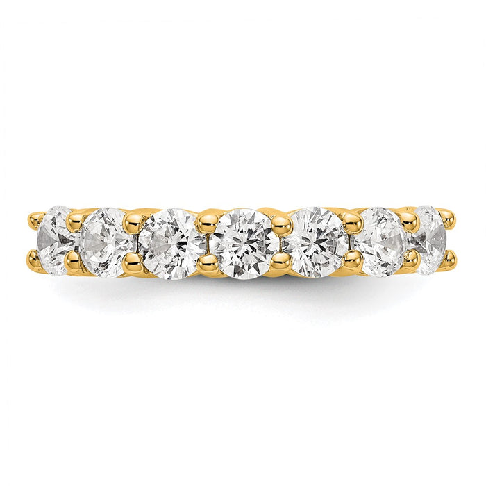 Buy Exclusive 14K Yellow Gold 7-Stone Diamond Band Setting - Stylish Value!-4