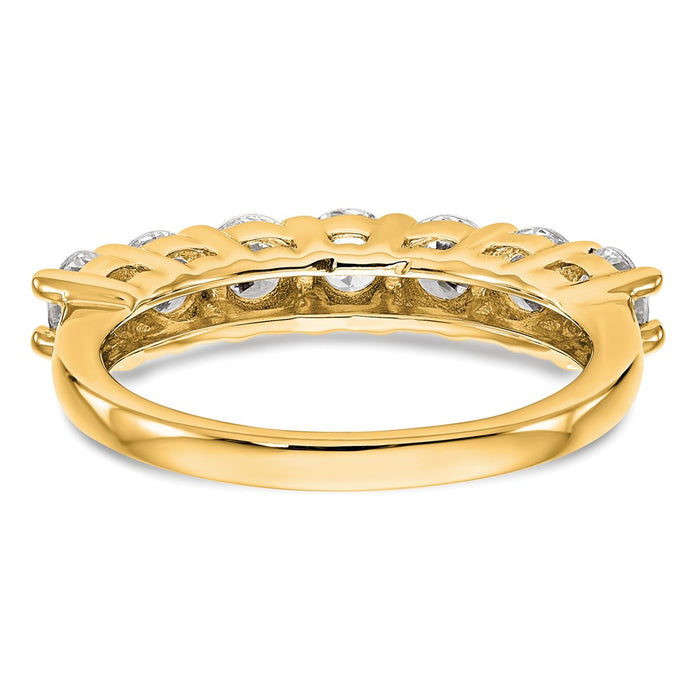 Buy Exclusive 14K Yellow Gold 7-Stone Diamond Band Setting - Stylish Value!-5