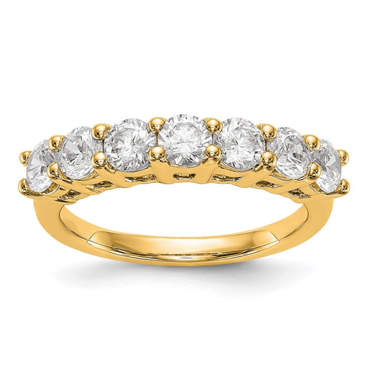 Buy Exclusive 14K Yellow Gold 7-Stone Diamond Band Setting - Stylish Value!