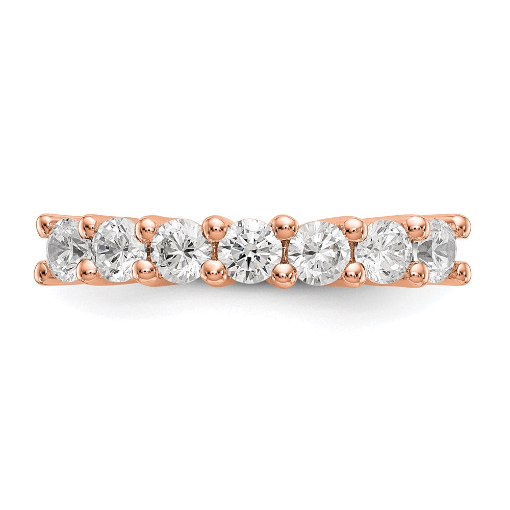 Buy Stylish 14K Rose Gold 7-Stone Diamond Band Setting - 3.3mm Prong Design