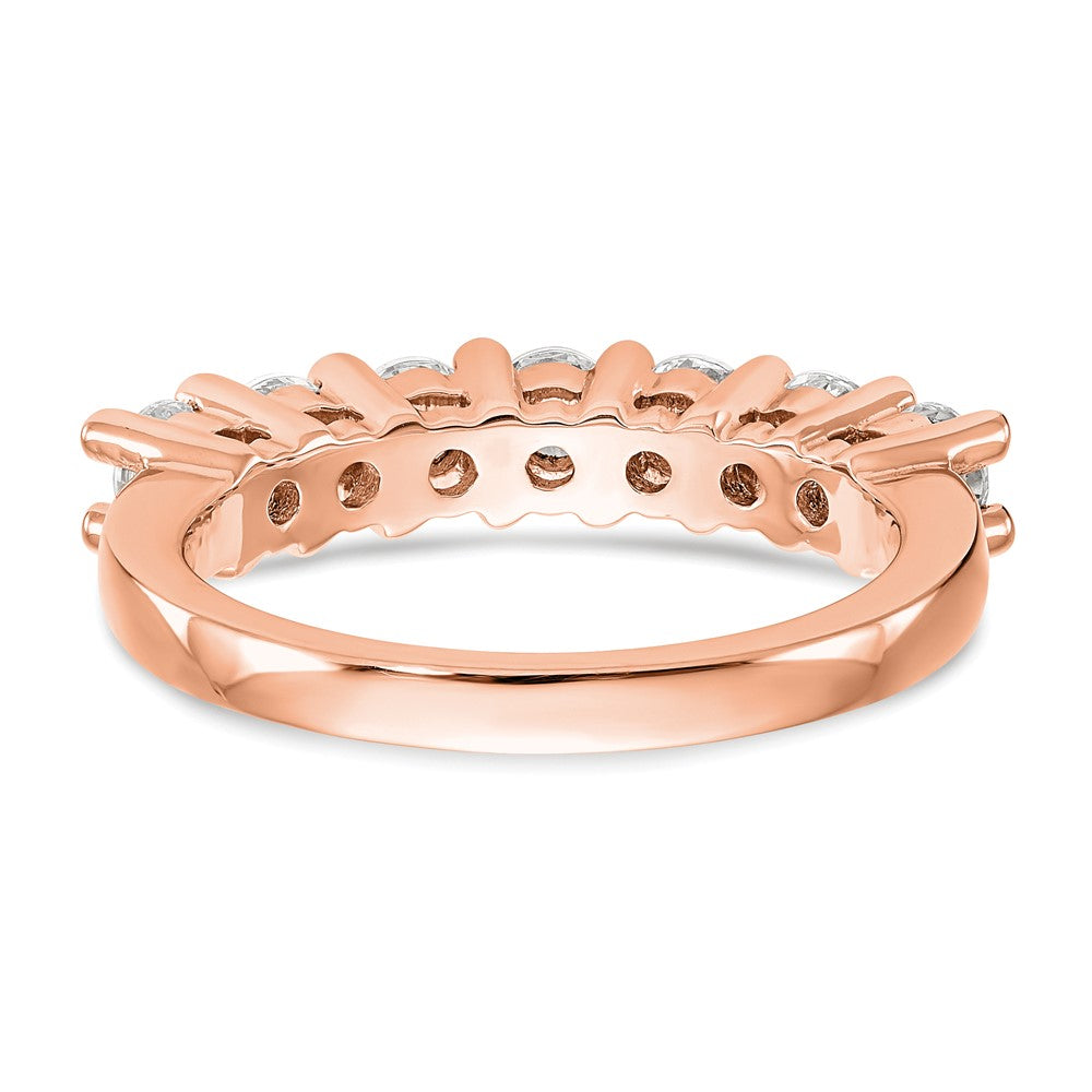 Buy Stylish 14K Rose Gold 7-Stone Diamond Band Setting - 3.3mm Prong Design