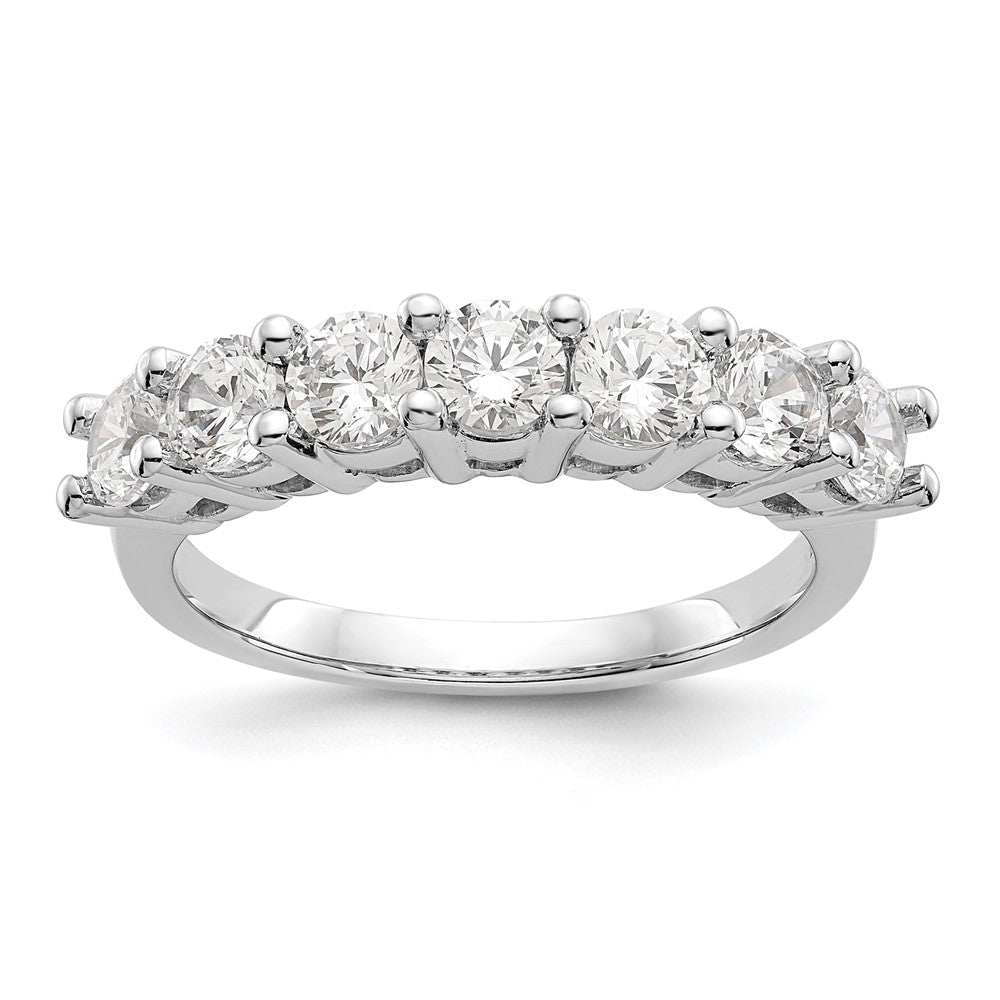 Exclusive 14K White Gold 7-Stone Diamond Band - 1 Carat, Stylish Value!
