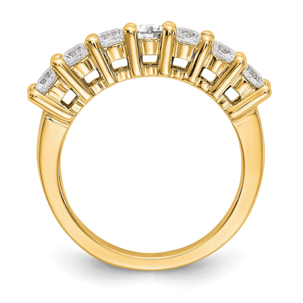 Buy Exclusive 14K Yellow Gold 7-Stone Shared Prong Diamond Band Setting