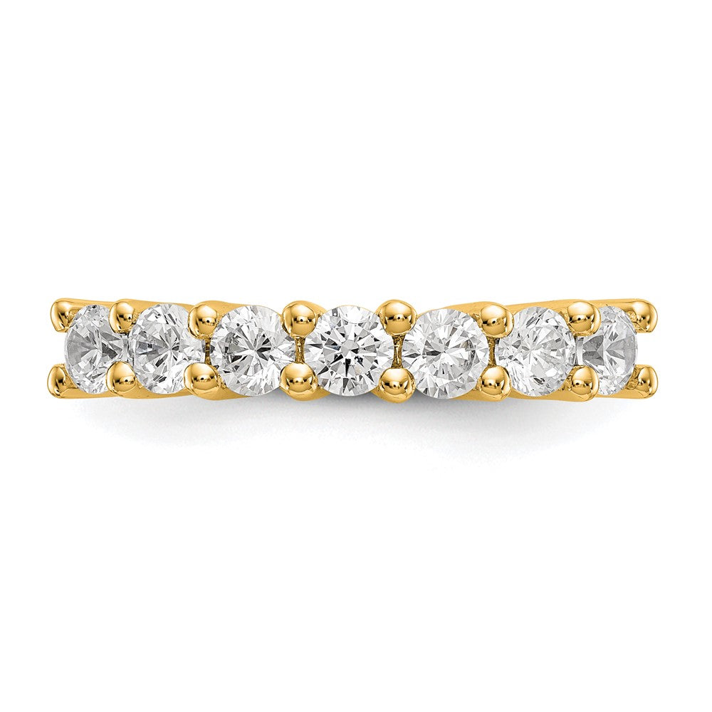 Buy Exclusive 14K Yellow Gold 7-Stone Shared Prong Diamond Band Setting