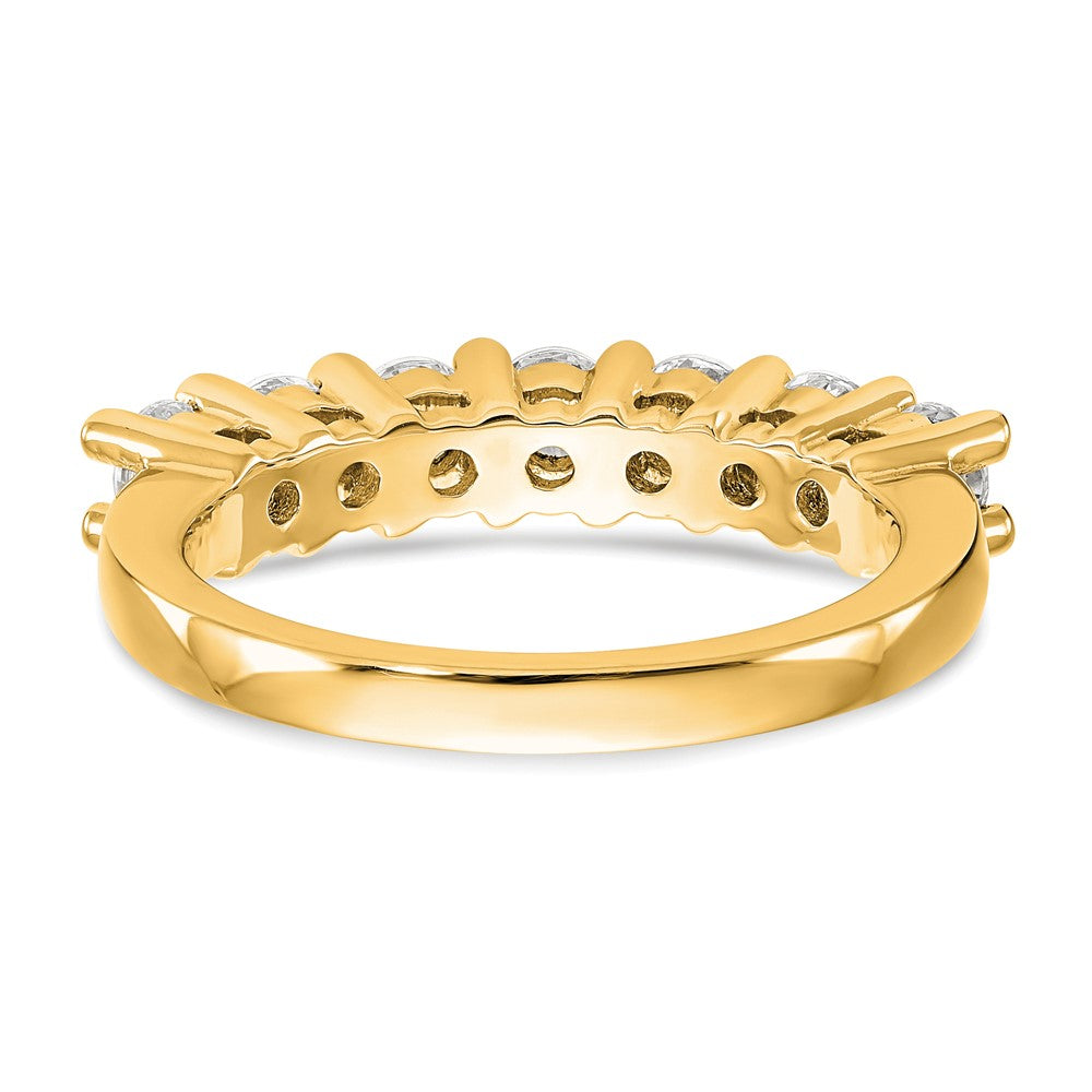 Buy Exclusive 14K Yellow Gold 7-Stone Shared Prong Diamond Band Setting