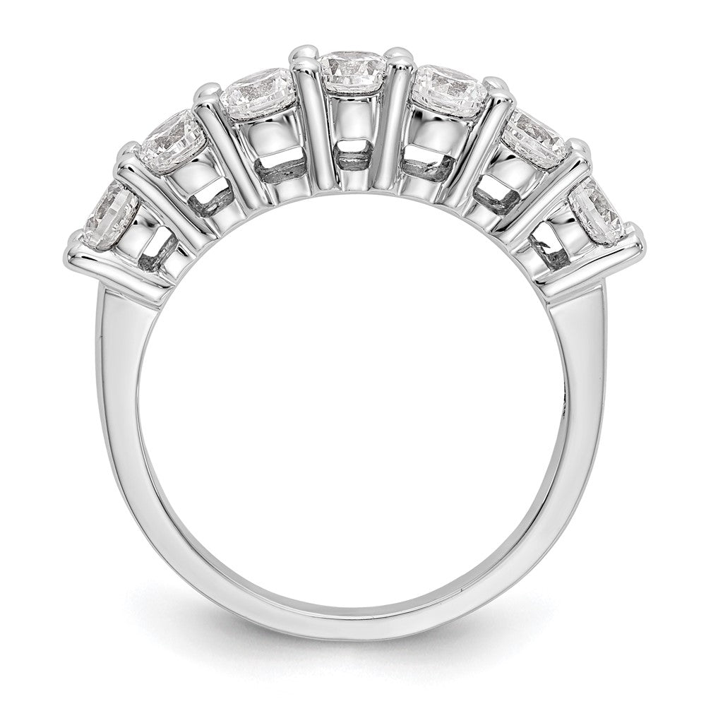 High-Quality 14K White Gold 1.4 Carat Diamond Band - Stylish 7-Stone Setting