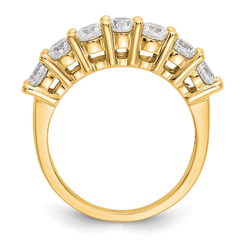 Buy 14K Yellow Gold 7-Stone Diamond Band Setting for 7 Round Stones - Luxury Design