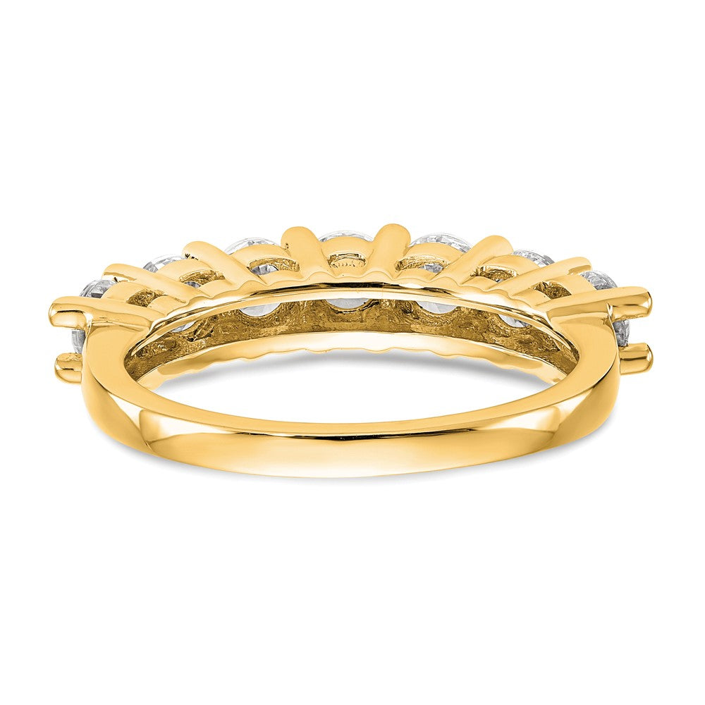 Buy 14K Yellow Gold 7-Stone Diamond Band Setting for 7 Round Stones - Luxury Design