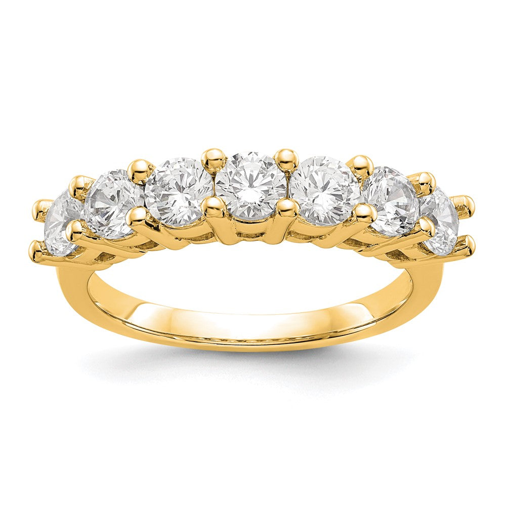 Buy 14K Yellow Gold 7-Stone Diamond Band Setting for 7 Round Stones - Luxury Design