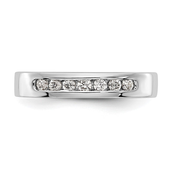 Buy Exclusive Platinum 7-Stone Round Diamond Band - 1/5 Carat Luxury Value-4