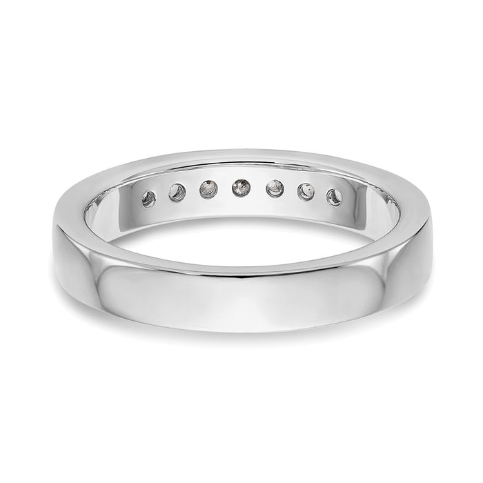 Buy Exclusive Platinum 7-Stone Round Diamond Band - 1/5 Carat Luxury Value-5
