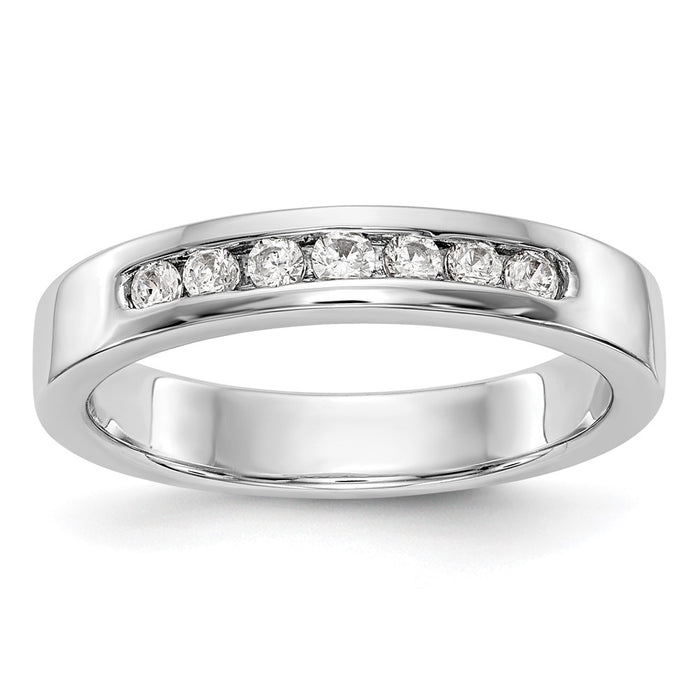 Buy Exclusive Platinum 7-Stone Round Diamond Band - 1/5 Carat Luxury Value-1
