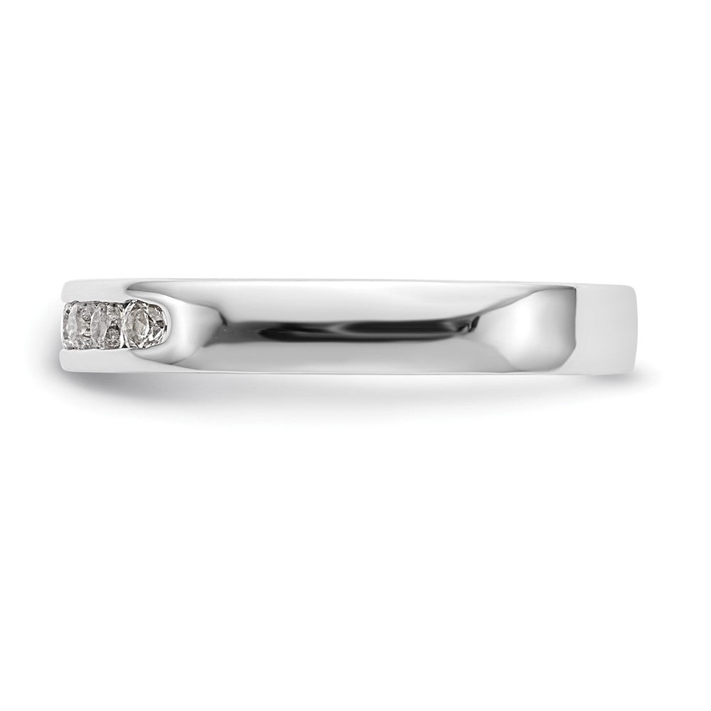 High-Quality Platinum 7-Stone 1/4 Carat Diamond Channel Set Band | Stylish Elegance