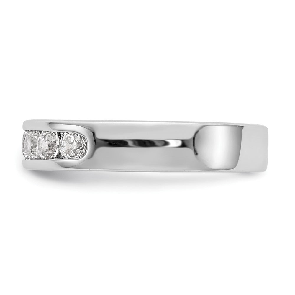 Exclusive Platinum Channel Band Mounting for 7-Stone, Stylish & Affordable!
