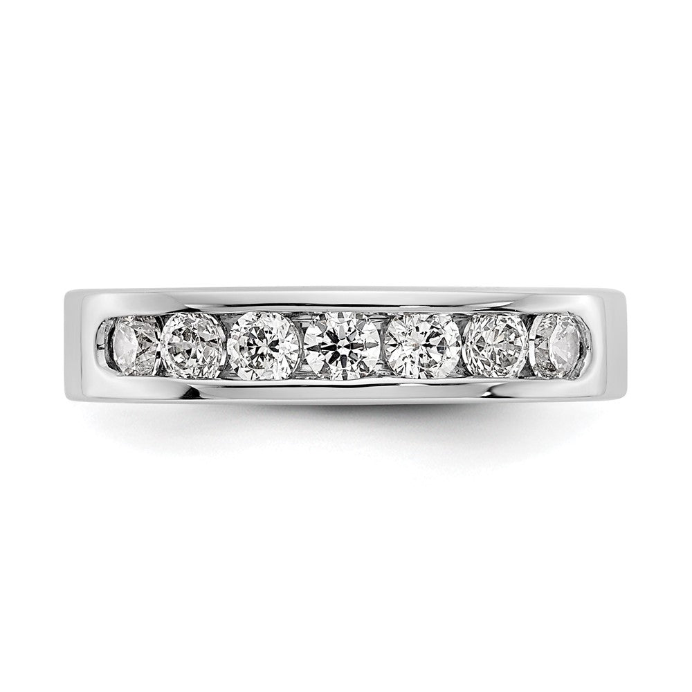 Exclusive Platinum Channel Band Mounting for 7-Stone, Stylish & Affordable!